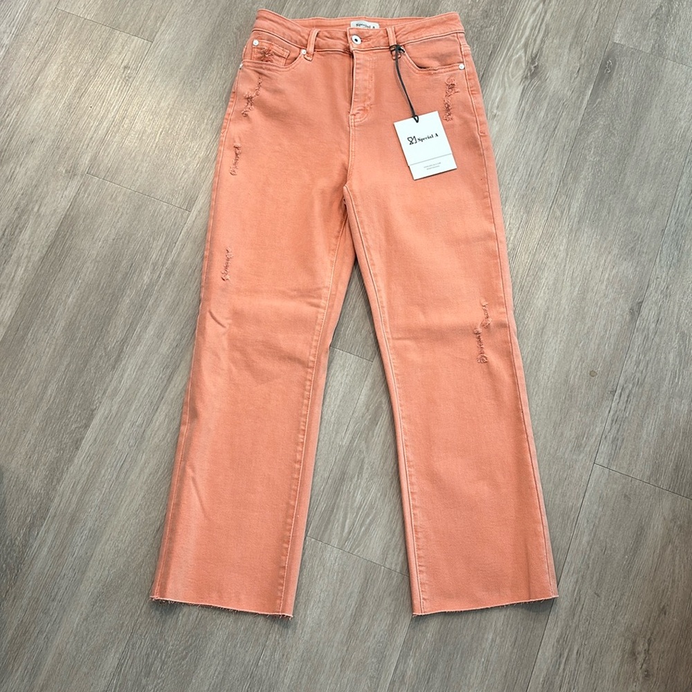 Special A High rise stretch dad jeans. Size 7/28